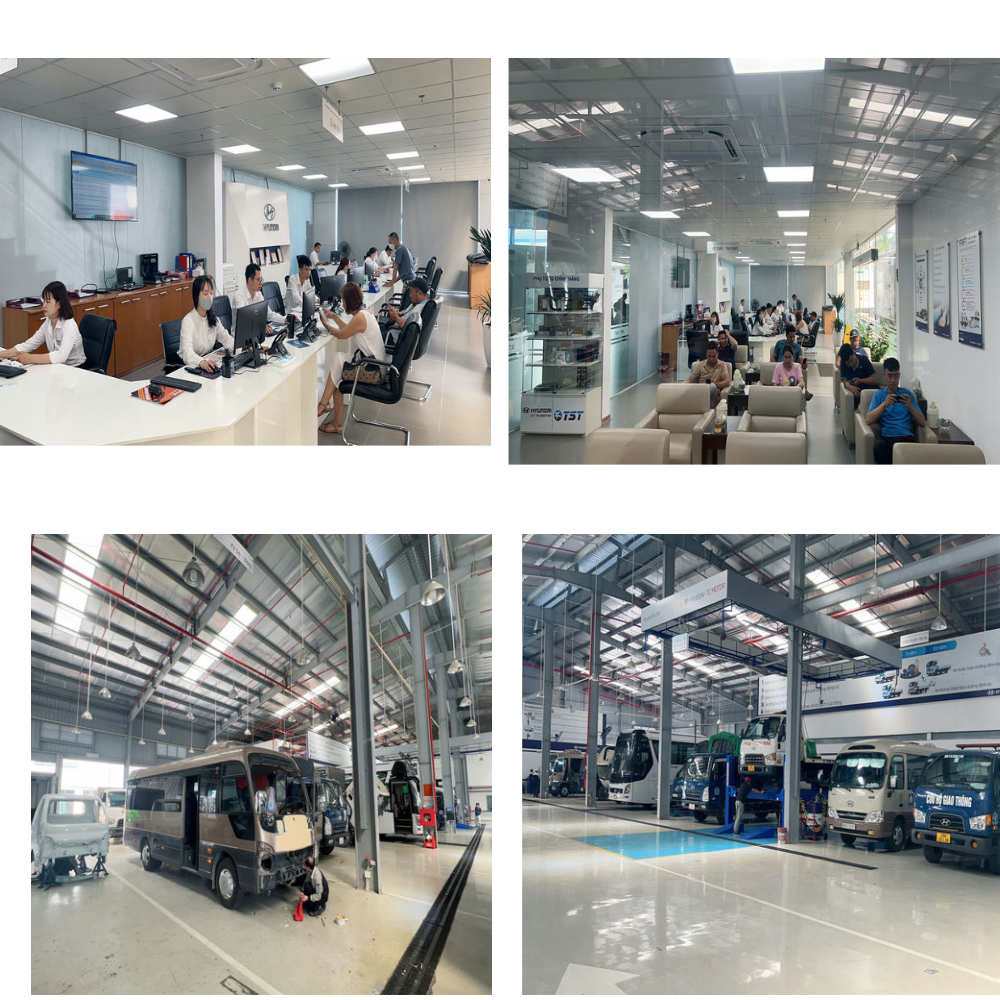 xưởng dịch vụ tại hyundai bắc việt